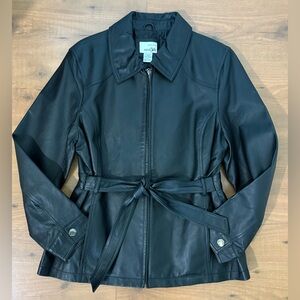 East 5th Genuine Leather Belted Jacket
Color: Black * Size: Petite XL